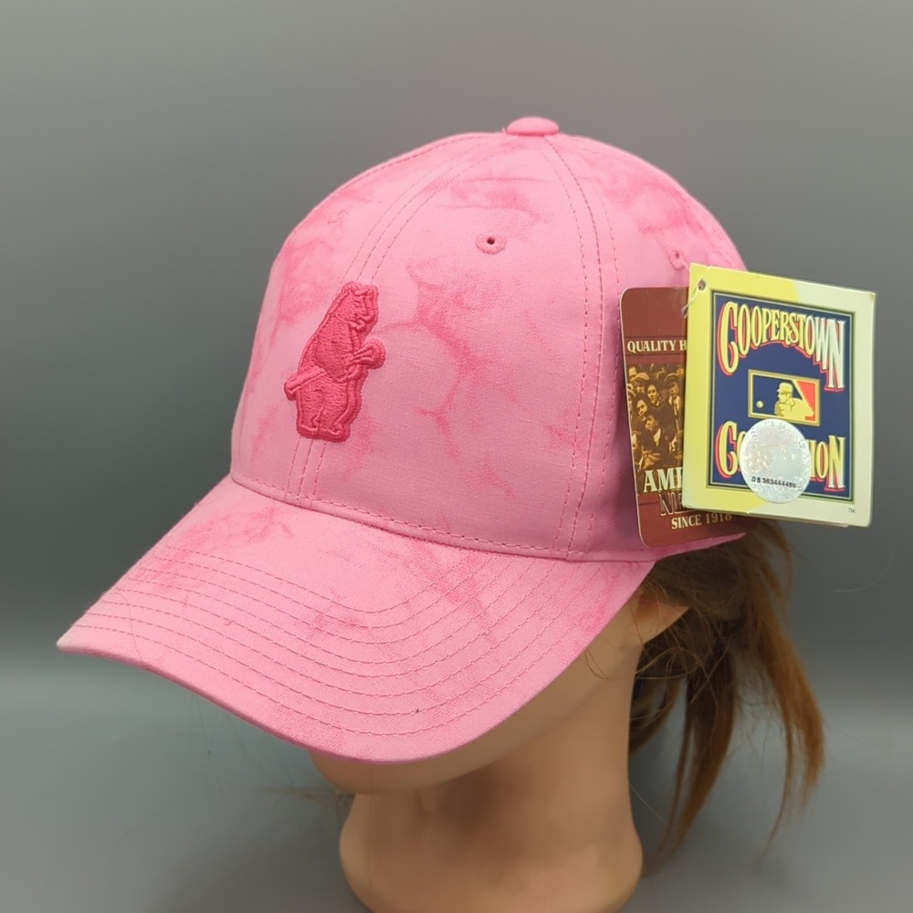 Chicago Cubs American Needle Cooperstown Collection Hat Cap Pink Tie-Dye NWT